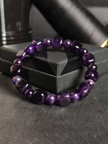 Kostbare amethist armband - Intense paarse tint- 36 g - (1)