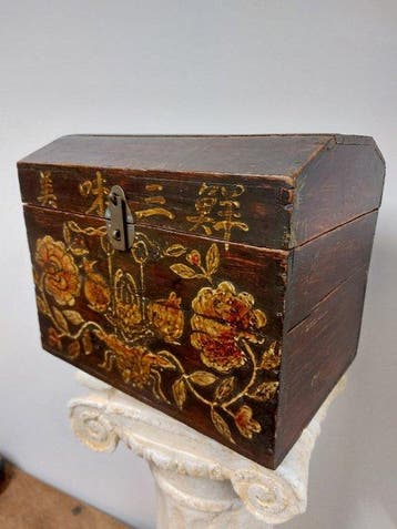 Caisse - Bois - valise faite à la main
