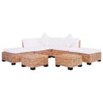 vidaXL Loungeset natuurlijk rattan 18-delig, Verzenden, Nieuw