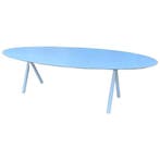 Studio Henk Eettafel Customized Blauw - Ongebruikt, Huis en Inrichting, Verzenden, Eclectisch, Zo goed als nieuw, 200 cm of meer
