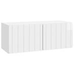 vidaXL Wandmontage TV-kast Hoogglans Wit 78,5 x 31 x 30 cm, Verzenden, Nieuw