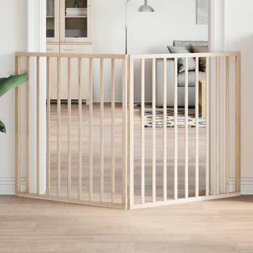 vidaXL Hondenhek opvouwbaar 2 panelen 160 cm populierenhout, Verzenden