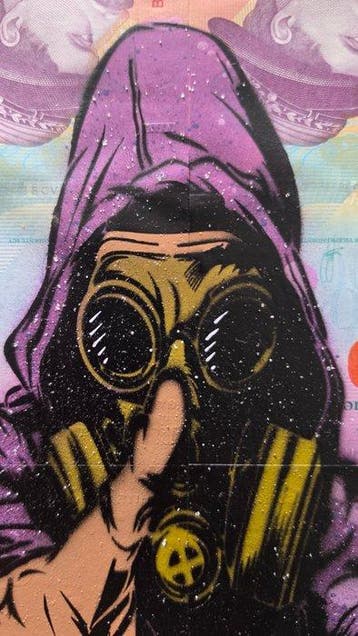 Jinks Kunst - RUSH / BANKNOTE / UNIQUE PIECE