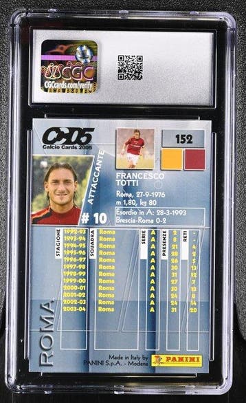 Panini Francesco Totti #152 Panini Calcio Cards 2004/05 –, Nieuw