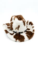 Cowboyhoed Koe Bont Bruin Bruine Nepbont Cowboy Western Hoed, Ophalen of Verzenden