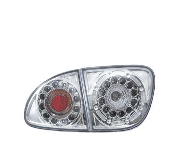 Feux Arrière Pour Seat Leon 99-04 Led Chromé, Autos : Pièces & Accessoires, Verzenden