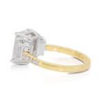 Ring - 18 karaat Geel goud, Witgoud - 4.51ct. tw. Diamant, Nieuw