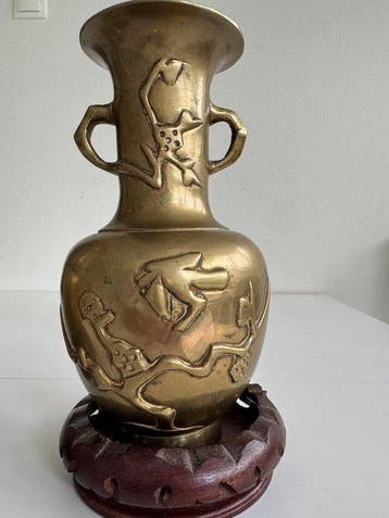 Vaas - Messing - China - Chinese messing vazen (Zonder