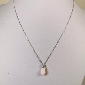 Halsketting - 18 karaat Witgoud - 3.64ct. tw. Parel -, Nieuw