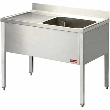 Spoeltafel | RVS | 1 Spoelbak (Rechts) + Afdruipvlak |, Verzenden, Nieuw in verpakking