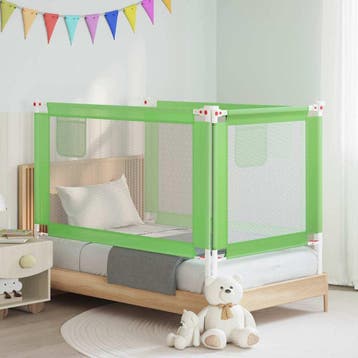 vidaXL Bedhekje peuter 140x25 cm stof groen, Kinderen en Baby's, Verzenden, Nieuw