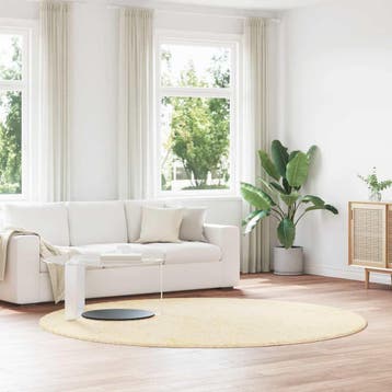 vidaXL Hoogpolig vloerkleed NAVARRA 240x240 cm polyester, Verzenden, Nieuw
