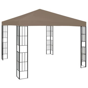 vidaXL Prieel 3x3 m taupe, Verzenden