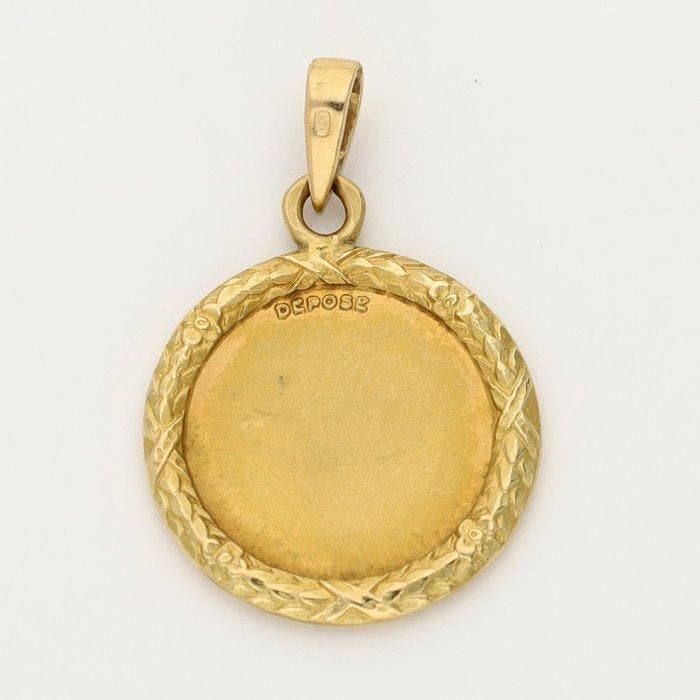 Pendentif - 18 carats Or jaune, Handtassen en Accessoires, Antieke sieraden
