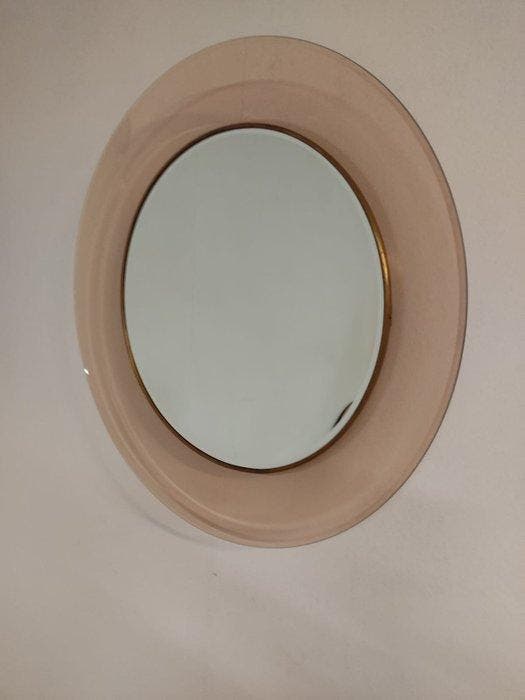 Fontana Arte - Max Ingrand - Miroir mural- 1669 - Verre, Antiquités & Art, Curiosités & Brocante