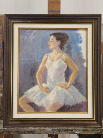 Escuela Impresionista Europea (XX) - Bailarina en Azul