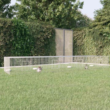 vidaXL Konijnenkooi met 4 panelen 433x109x54 cm, Verzenden