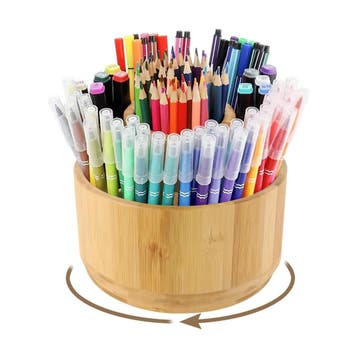 Lvjkes Draaiende Pennenhouder, Bureau-Organizer van Hout, Ophalen of Verzenden