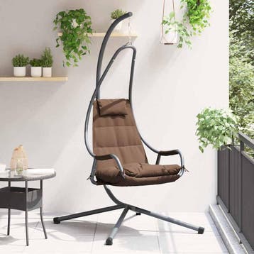 vidaXL Hangende ei-stoel Staal 94 x 107 x 196,5 cm, Verzenden