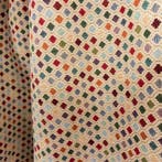 BA053 - Tissu Gobelin - Losanges Multicolores - Tissu, Antiquités & Art, Tapis & Textile
