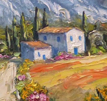 R. Vincent (1954) - La montagne Sainte Victoire à Aix en