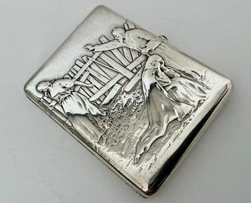 Sigarettendoos - .875 (84 Zolotniki) zilver - Russische