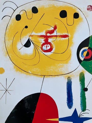 Joan Miró (after) - Et fixe les cheveux
