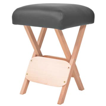 vidaXL Massagekruk met 12 cm dikke zitting inklapbaar zwart, Sport en Fitness, Verzenden, Nieuw