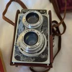 Vintage Ricoh Richeflex Double Lens Camera with Box and
