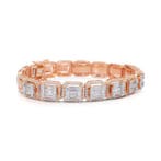 Armband - 18 karaat Roségoud - 4.61ct. tw. Diamant