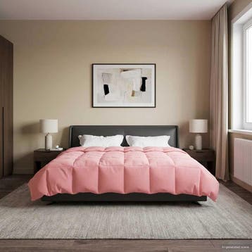 vidaXL Volledig Jaar Dekbed 200 x 200 cm 4 seizoenen Roze, Verzenden, Nieuw