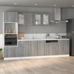 vidaXL Gootsteenkast Lyon 80x46x81,5cm bewerkt hout grijs, Huis en Inrichting, Kasten | Overige, Verzenden, Nieuw