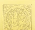 Alphonse Mucha (1860-1939) - Menu poster, Antiek en Kunst