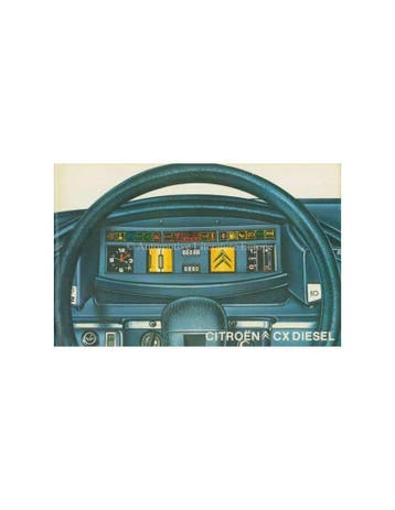 1979 CITROEN CX DIESEL INSTRUCTIEBOEKJE NEDERLANDS