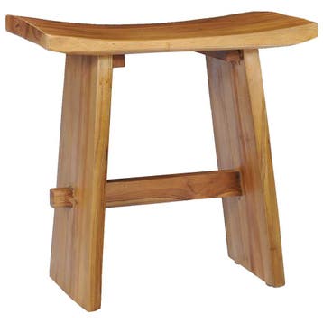 vidaXL Kruk massief teakhout, Huis en Inrichting, Stoelen, Verzenden, Nieuw