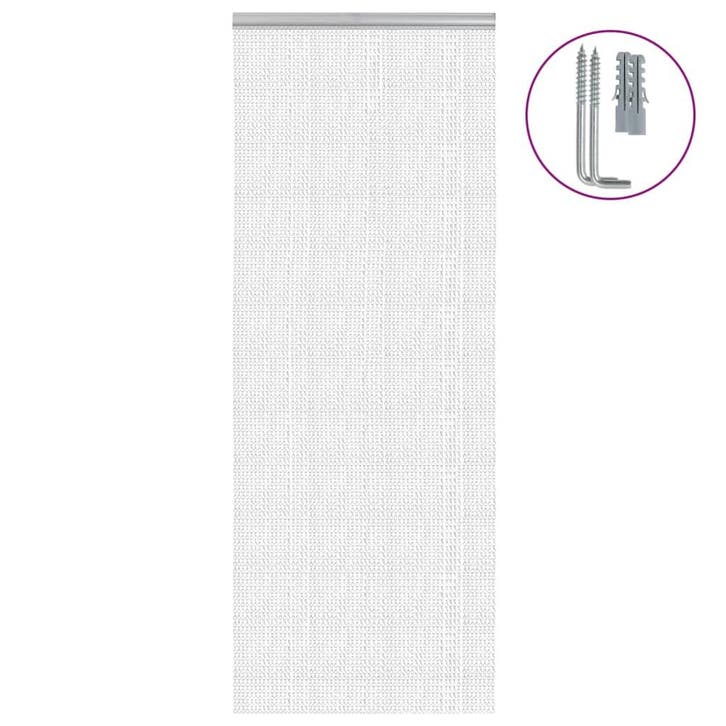 vidaXL Vliegengordijn kettingen 80x221 cm aluminium, Doe-het-zelf en Bouw, Deuren en Vliegenramen, Nieuw, Verzenden