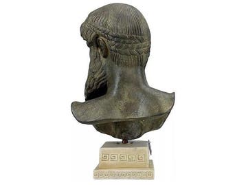 Beeld, Poseidone 36 cm - 36 cm - Steen