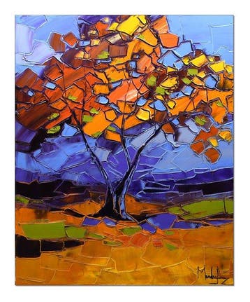 Olivier Pfleger - Mandrafina  Feuilles dautomne, Antiquités & Art