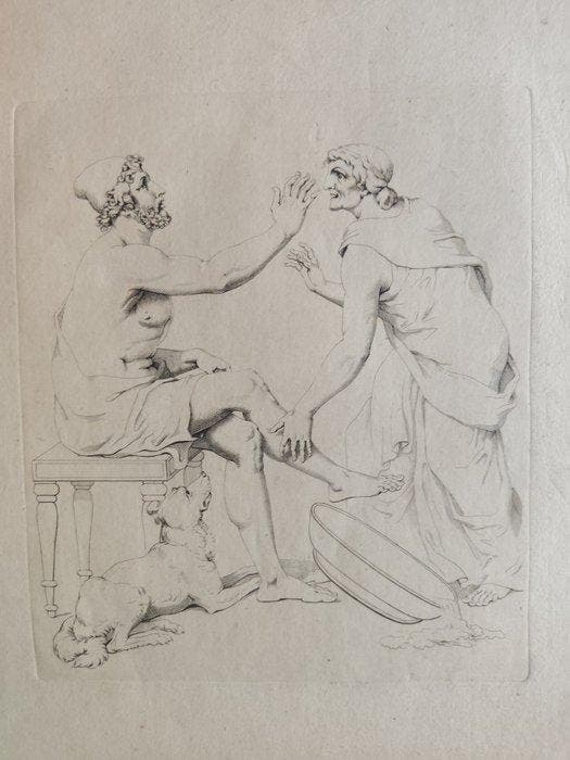 Johann Heinrich Wilhelm Tischbein (1751 - 1829) - Ulisse ed, Antiek en Kunst, Antiek | Overige Antiek
