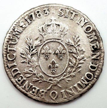 Frankrijk. Louis XVI (1774-1792). Écu aux branches dolivier