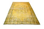 Geel vintage - Vloerkleed - 235 cm - 155 cm - met