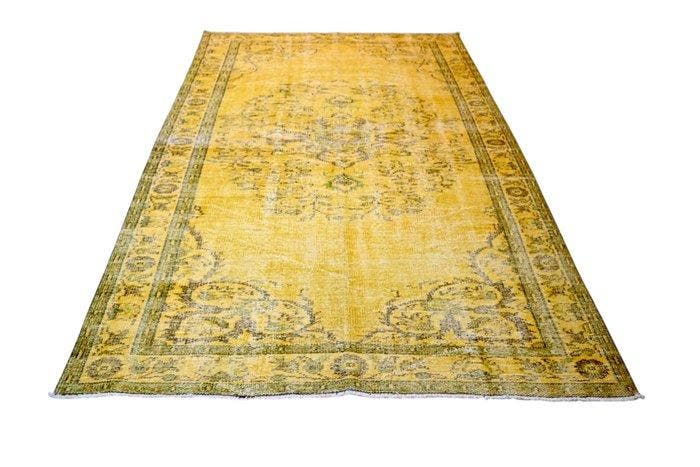 Geel vintage - Vloerkleed - 235 cm - 155 cm - met, Maison & Meubles, Ameublement | Tapis & Moquettes