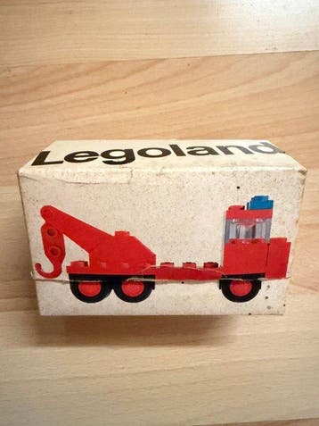 Lego Set - 0250 / 801 - Classic - Grua roja (caja Legoland), Nieuw