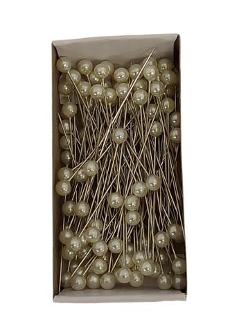 Parelspelden Push pin Ivory 6 mm Set 120, Nieuw