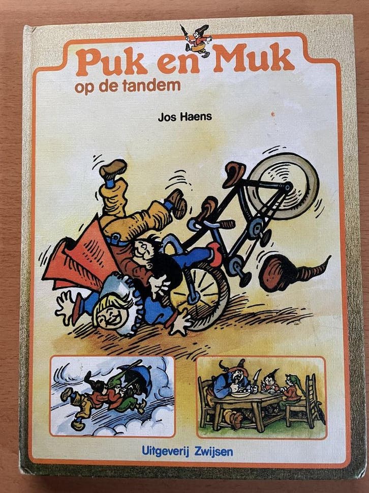 Puk en muk op de tandem 9789027625427 Haens, Boeken, Kinderboeken | Jeugd | 13 jaar en ouder, Gelezen, Verzenden