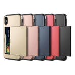 iPhone SE (2016) - Wallet Card Slot Cover Case Hoesje, Telecommunicatie, Verzenden, Nieuw
