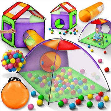 Speeltent - Kindertent - Speelhuisje - Met ballen - Kleurrij, Verzenden