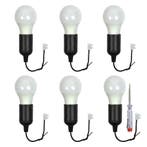 Lichtbronnen Verhuisset 6x Fittingen + Lichtbronnen, Minder dan 30 watt, Verzenden, Overige typen, Nieuw