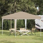 vidaXL Pop-up Feesttent 288 x 288 x 245 cm Crèmekleurig, Verzenden, Nieuw
