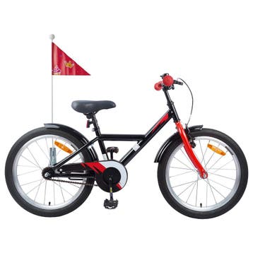 vidaXL Kinderfiets 18 Inch voor 5-7 jaar oud Zwart, Verzenden, Nieuw
